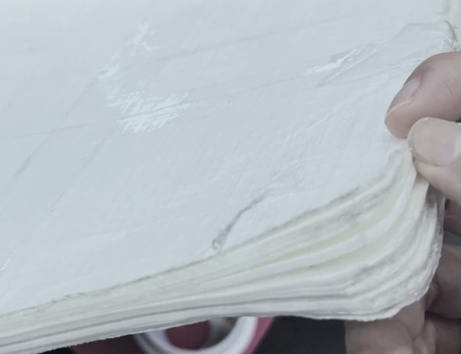 Layered UHMWPE material