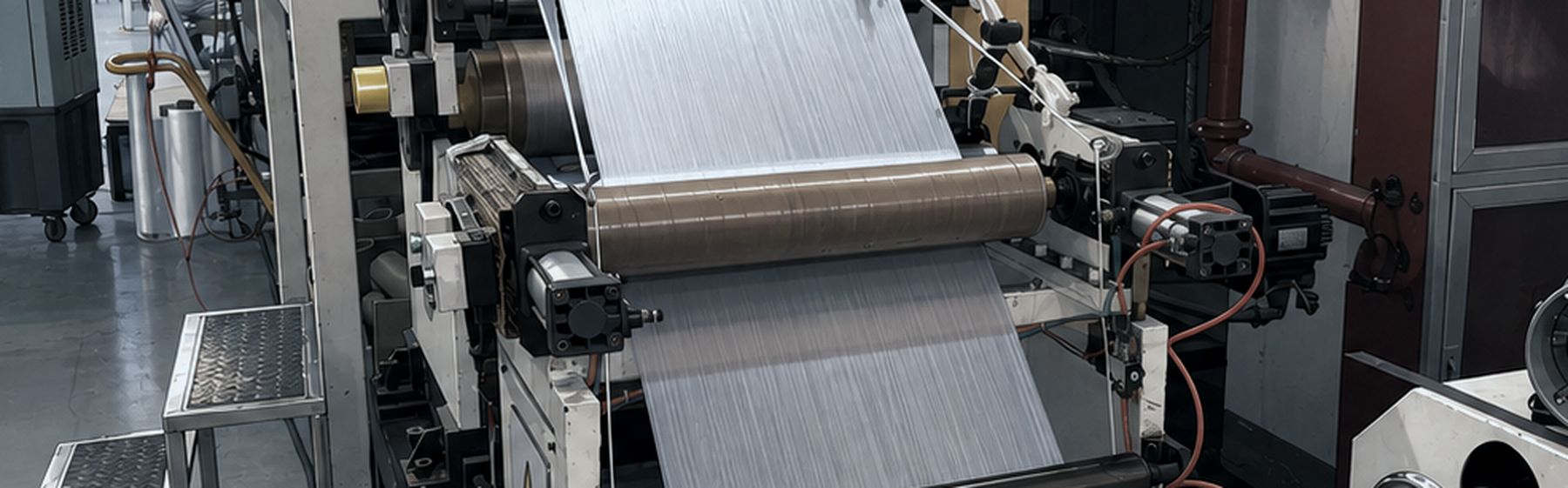 Lamination line producing UD web